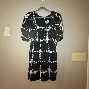 Jessica Simpson black and cream dress (6)
